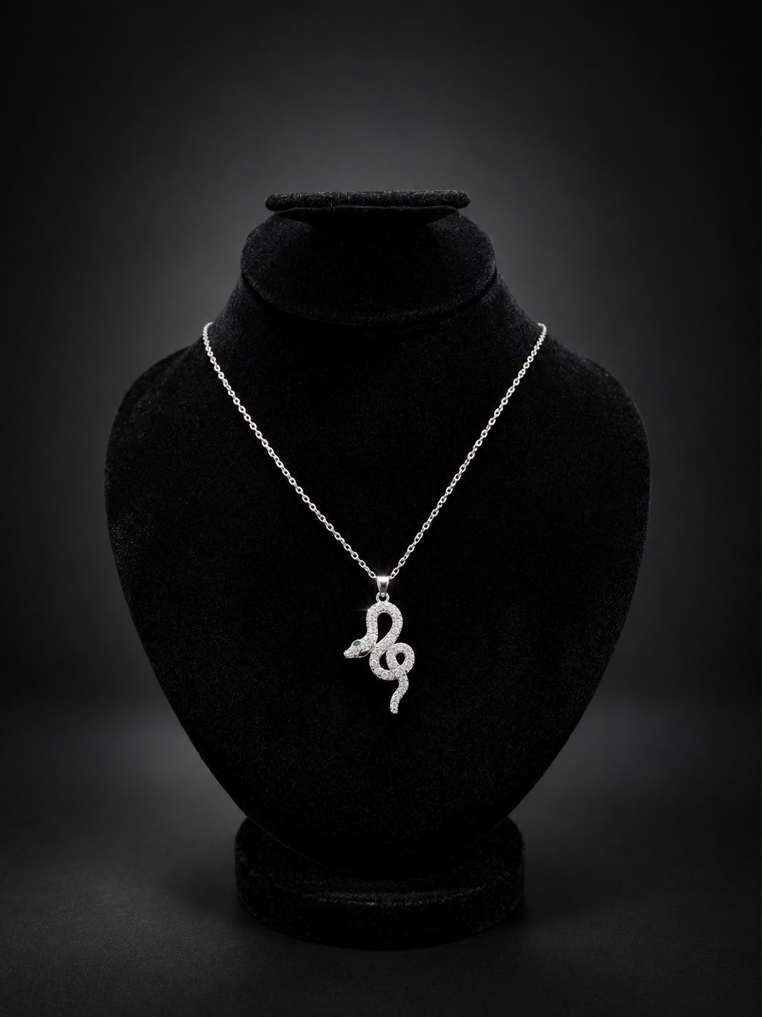 Luxury Crystal Snake Pendant Necklace