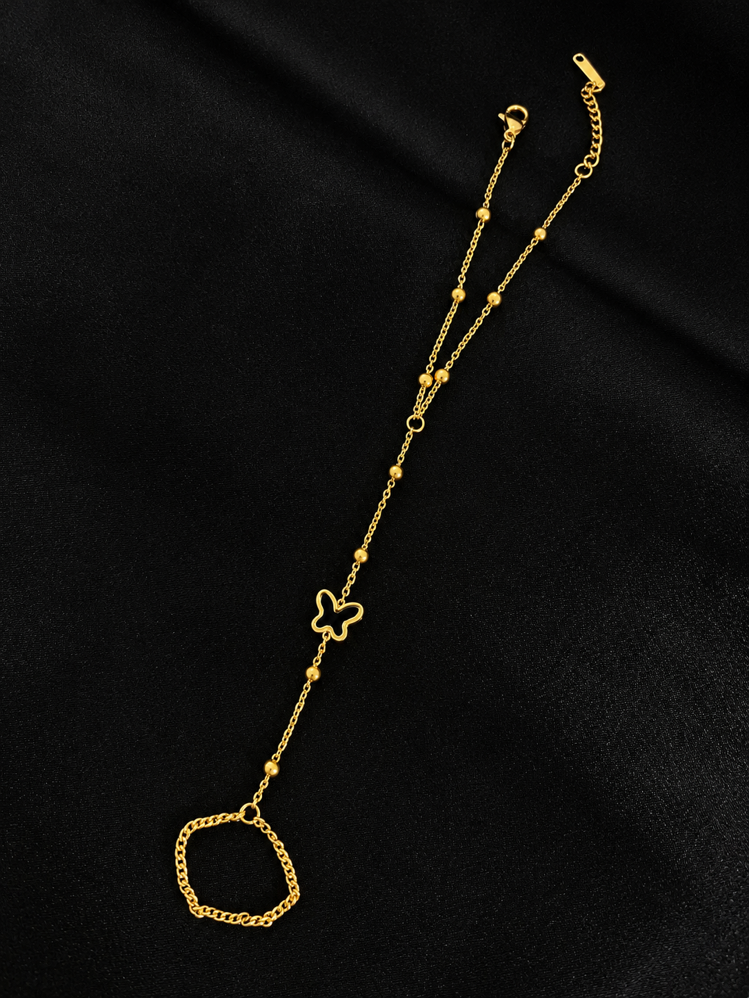 Golden Butterfly Hand chain Bracelet