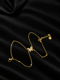 Golden Butterfly Charm Bracelet