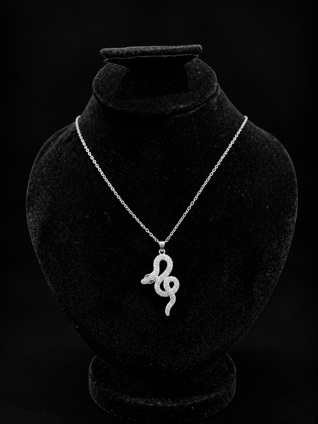 Luxury Crystal Snake Pendant Necklace