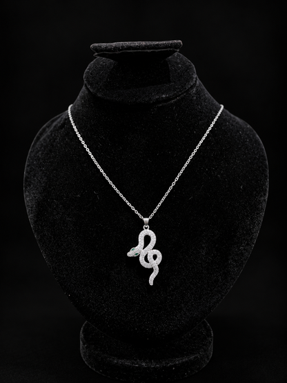 Luxury Crystal Snake Pendant Necklace