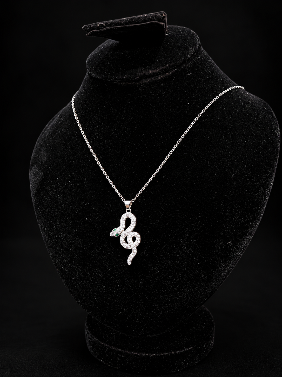 Luxury Crystal Snake Pendant Necklace