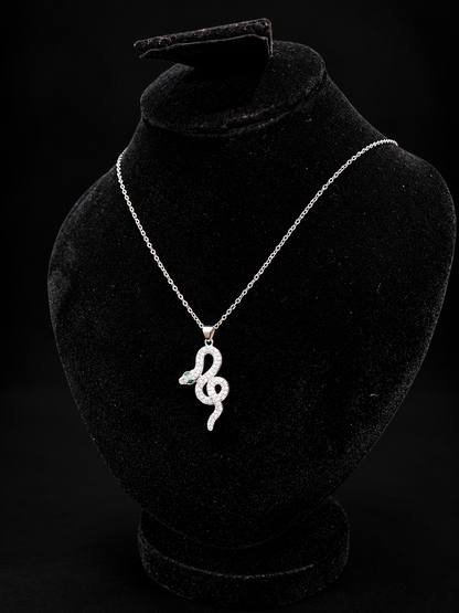 Luxury Crystal Snake Pendant Necklace