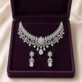 Bridal Zircon Necklace and Earrings Set